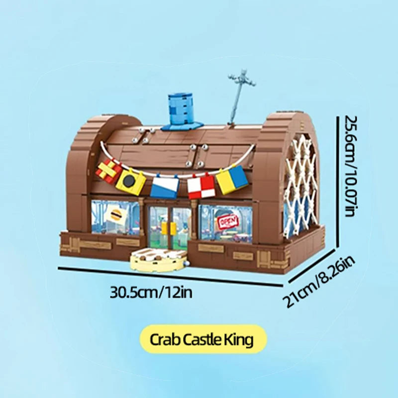 SpongeBob Cartoon Krusty Krab Restaurant Building Blocks - Image 9