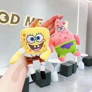 SpongeBob & Patrick Star Plush Keychain