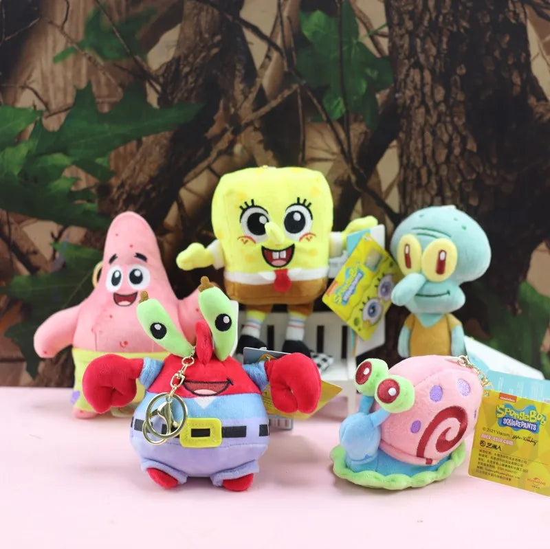 Anime SpongeBob SquarePants Plush Keychain Set - Image 10