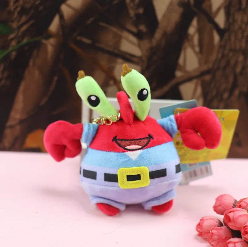 Anime SpongeBob SquarePants Plush Keychain Set - Image 5