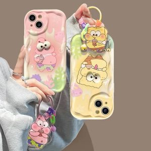 Xiaomi Soft Phone Case with 3D Eyes SpongeBob