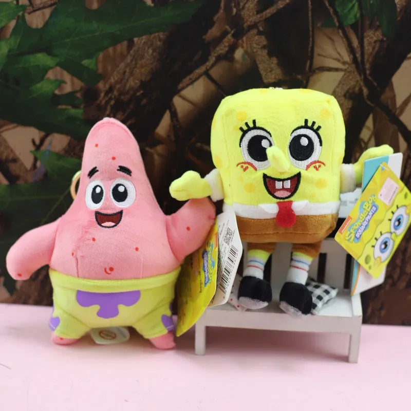Anime SpongeBob SquarePants Plush Keychain Set - Image 2