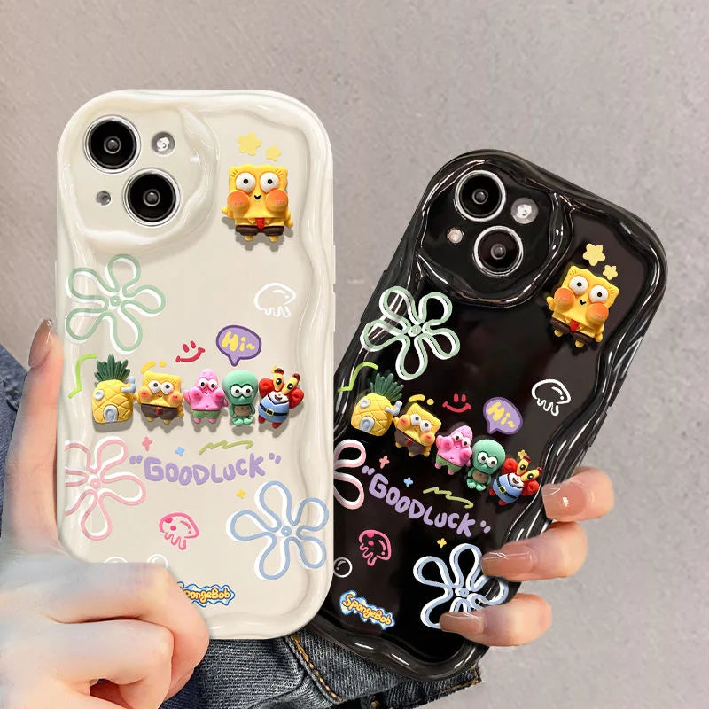 3D Patrick Star Toy Family TPU Soft Phone Case - Image 3