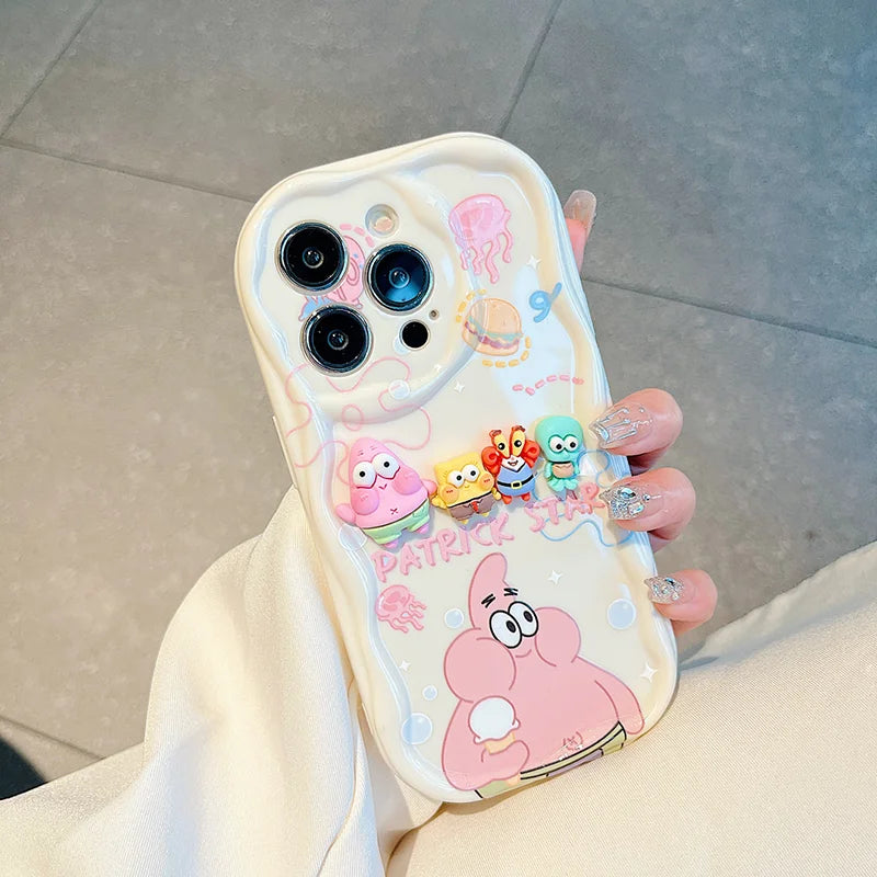 3D Patrick Star Toy Family TPU Soft Phone Case - Image 6