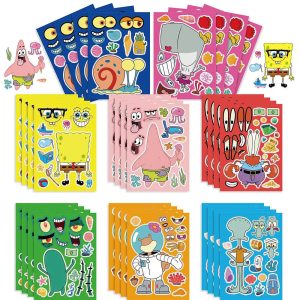 8PCS SpongeBob SquarePants Graffiti Stickers