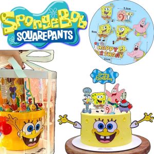 SpongeBob & Patrick Star Cake Topper Ornaments