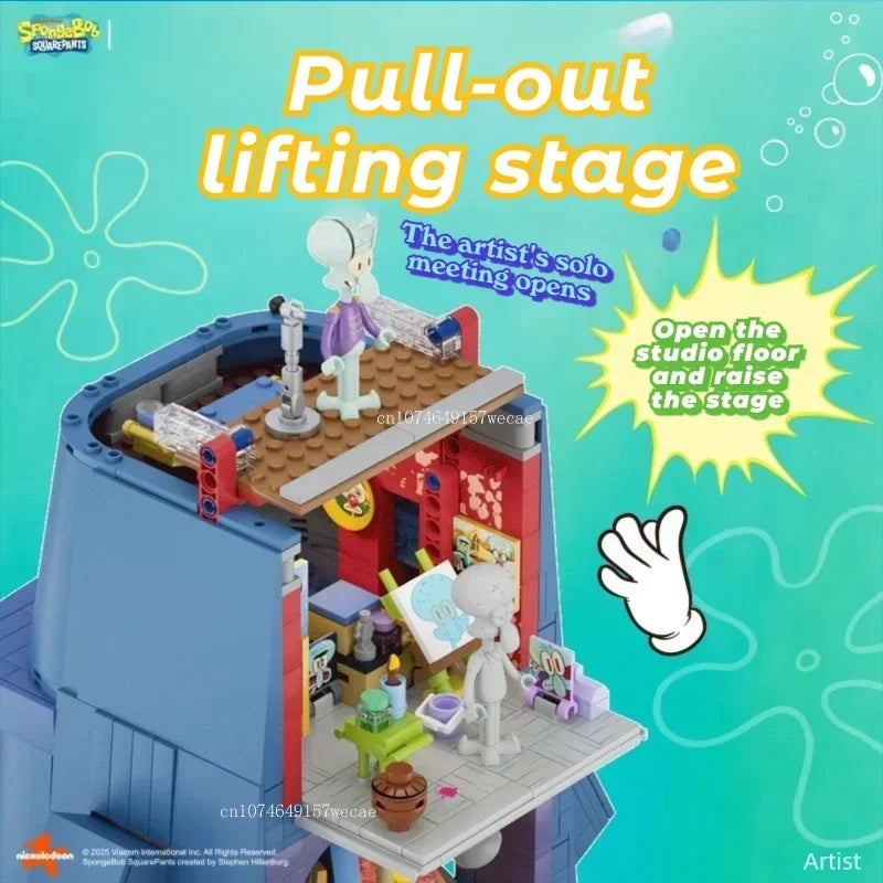 1655PCS SpongeBob SquarePants Squidward - Image 4