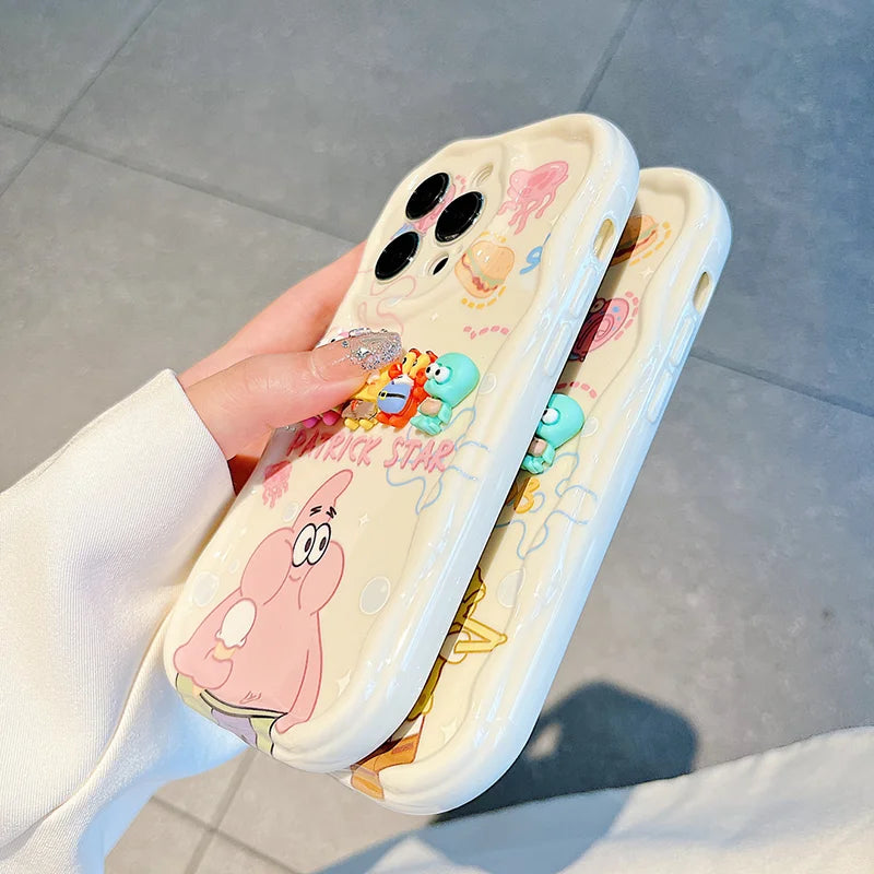 3D Patrick Star Toy Family TPU Soft Phone Case - Image 2